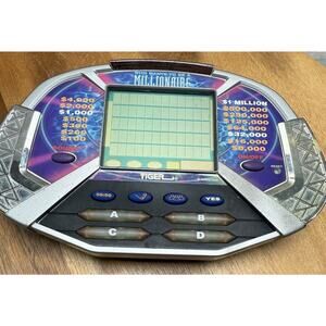 Who Wants To Be A Millionaire Electronic Handheld Game with Cartridge 2000 Tiger